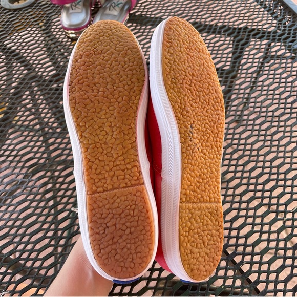 🦞3/$30🦞 Keds | Vtg 90s Y2k Narrow Hand-Dyed Two-Tone Red Arch Support Sneaker - Picture 8 of 9